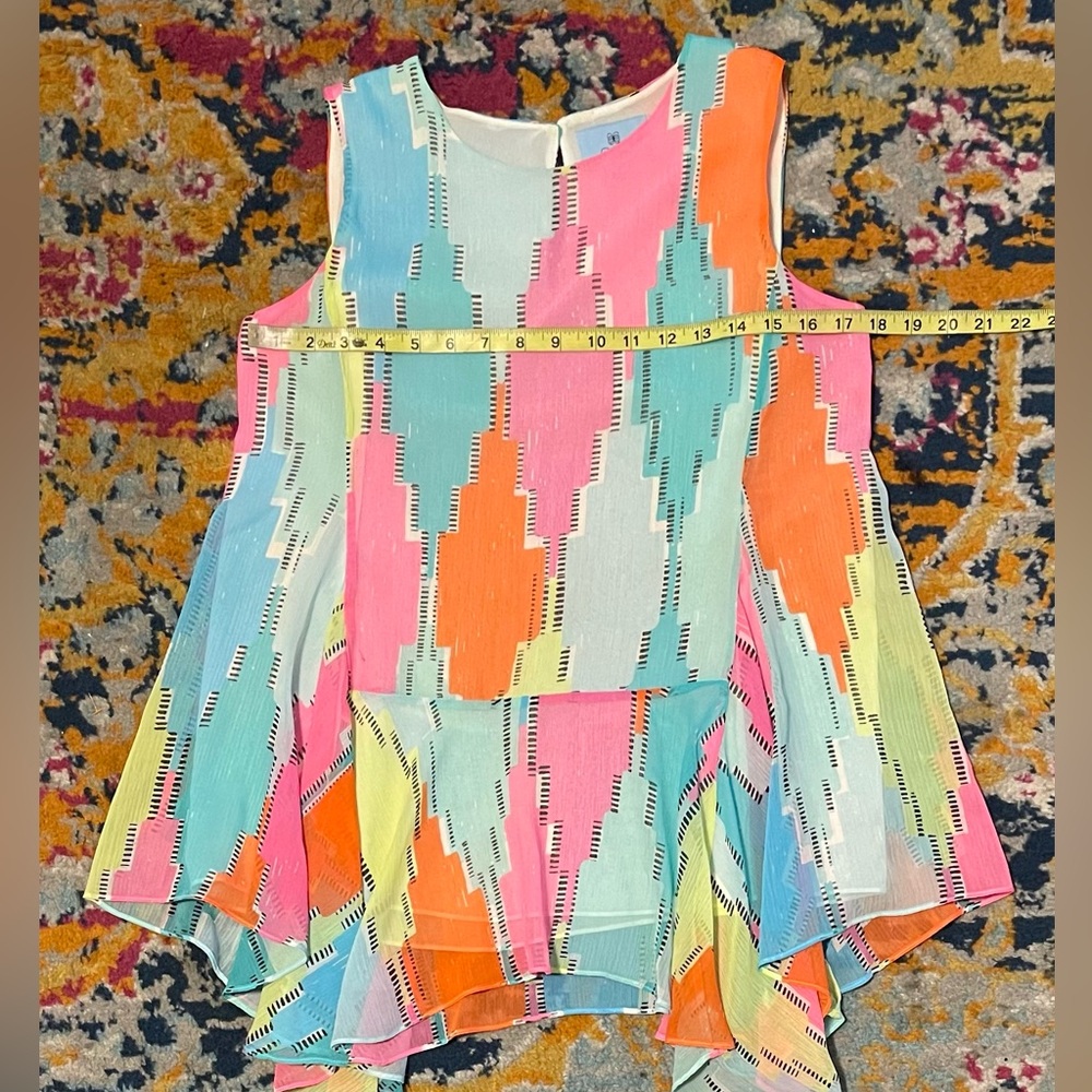 CeCe Colorful Tank Blouse 🥳 - Picture 3 of 5